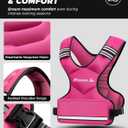 BAGAIL Adjustable Weighted Vest 20-32lb, Comfortable X-Shape & U-Neck Weight Vest for Women and Men Walking with 6 Removable Weights, Large Pocket and Reflective Strips