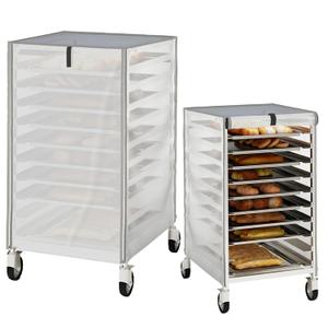 Pan Bun Rack Cover, PVC Frosted,High Density Waterproof Bread Rack Cover,Kitchen Bakery Single Rack Covers. (23"W x 28"D x 32"H)