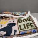 Belperan Dog Mom Gifts for Women Throw Blanket, Gifts for Dog Mom,Lovers, Mothers Day Birthday Blanket 60 x 50 