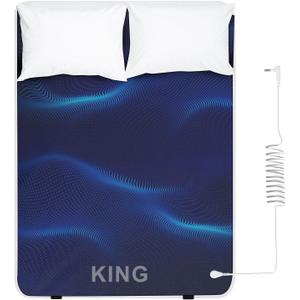 ConBlom Grounding Mat for Bed, King Size Earthing Mattress Cover Sheets Pad Grounding Kit, Grounding Cord Included (King, 76 * 80")
