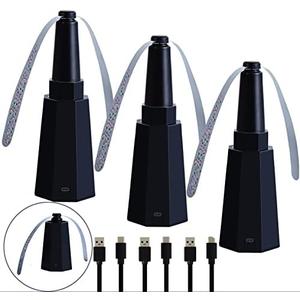 PATIOSIR 3PCS Fly Fans for Table, Retractable Food Fan for Indoor Outdoor Meals, Food Spinning Fan for Picnic，Restaurant，Party