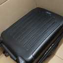 LIGHT FLIGHT Expandable Carry On Luggage 22x14x9 Airline Approved with Double Spinner Wheels, 20 Inch Lightweight Hard Shell Rolling Suitcases with TSA Lock, Black