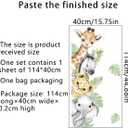 44.8811.75 Inch Jungle Safari Animal Wall Decals Watercolor Forest Elephant Lion Monkey Stickers Kids Wall Decor for Nursery Playroom Bedroom Classroom Kindergarten