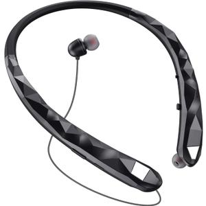 Bluetooth Neckband Headphones, Retractable Headphone Bluetooth 5.3 & IPX5 Waterproof, Neckband Headphones Vibration Call Alerts with 16H Talk for Gym/Conference