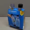 sodastream 1L Twin Pack Dishwasher Safe Slim Bottle (Black)