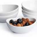 Dipping Bowls, 3 OZ Small Serving Bowls for Side Dishes,Set of 6 Mini Appetizer Plates for Condiment Sushi Ketchup, Porcelain, Tomato Sauce, Soy Sauce Dish Ceramic (4 Inch(3 Ounce))