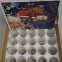 Brightown 25 Pack C9 Bulbs Incandescent Light Bulbs, Christmas C9 Replacement Bulbs for Christmas String Light, E17 Intermediate Base, 7 Watt, Clear