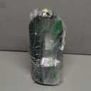 Makeup Brush Holder with Lid 360 Rotating Clear Dustproof Make Up Organizers for Vanity Bathroom Countertop, Green