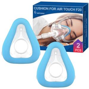 2 Packs Memory Foam Mask Cushion (L) for ResMed Airtouch F20 & Airfit F20, Highlights Optimizest Resilience & Comfort with Superblue Memory Foam - F20 Mask Large for Full Face CPAP Users