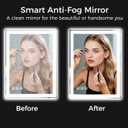 24"X32" LED Bathroom Vanity Mirror with Lights, Anti-Fog, Dimmable, Lighted Bathroom Mirror for Wall, Memory Function, Tempered Glass, Shatter-Proof, Backlit & Front Lit