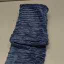 Kevin Textile Throw Pillow Covers Soft Corduroy Decorative Set of 2 Boho Striped Pillow Covers Pillowcases Farmhouse Home Decor for Couch Bed Sofa Living Room 24x24 Inch Dusty Blue