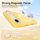 BENTOBEN Magnetic for iPhone Air Case with Magsafe, Liquid Silicone Phone Case iPhone 17 Air Shockproof Gel Rubber Soft Bumper Microfiber Lining Protective Cover Cases for iPhone Air 6.5" 2025, Yellow
