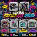 Street-Art Soccer Cube Squeaky Dog Toy