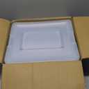Clear Plastic Storage Bins with Lids Stackable Storage Box for Crafts, Supplies (Large 4Pack Blue)