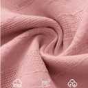 ZESICA Women's 2026 Fall Babydoll Peplum Tops V Neck Puff 3/4 Length Sleeve Shirts Dressy Casual Blouses (Pink, S)