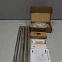 KAMANINA Curtain Rods for Windows, Antique Silver Curtain Rod 32 to 58 Inch(2.6-4.8Ft), 7/8 Inch Single Adjustable Drapery Rods with Decorative Netted Texture End