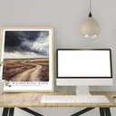 canvas wall art Oak Walking Path framed Wall Art - 8x10-inch frame artwork wall decor, Unknown Journey Earth Road Printed Wall decoration Living Room, bedroom, Office Gallery Gift Set 1 (abstract)