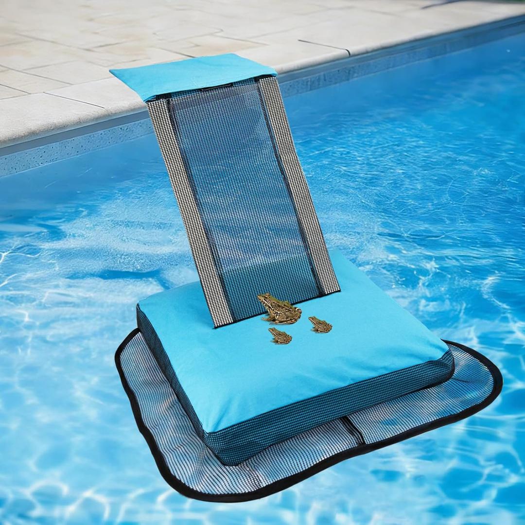 Pool Animal Escape Ramp,Pool Frog Saver,Animal Saver for Swimming Pool Critter, Rescue for Toads, Flog,Lizards, Ducks, Snakes, Mice,Blue