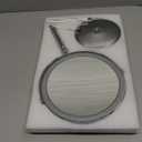 Lighted Makeup Mirror, 3000 mAh Rechargeable Double Sided Magnifying Vanity Mirror with 3 Colors, 1x/10x, 360 Rotation , Brightness Adjustable Magnification Cosmetic Light up Mirror, Women Gift (Chrome)