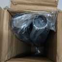 Black Corner Window Curtain Rods with Aluminum End Cap Finials and Brackets,1 Inch Diameter Bay Window Curtain Rods,2 Sided 36-72 Inch Adjustable Drapery Rod