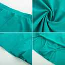 Kate Kasin Women's Tankini Swimsuits Tummy Control Two Piece V Neck Ruched Bathing Suits with Skirts Beach Swim Dress