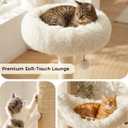 61" Modern Cat Tree Tower for Indoor Cats, Luxury Climbing Tower with Plush Lounge, Kitty Condos, Hammock & Scratching Posts, Classic cat Furniture