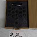 ATV M12x1.5 Spline Lug Nuts, 16pcs 12x1.5 Lug Nuts Black with 1 Socket Key,12mmx1.5 Closed End Locking Lug Nuts for Polaris Ranger RZR Honda Can-Am Pioneer Maverick X3 Talon Outlander Civic