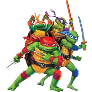 RoomMates RMK5443TBM Teenage Mutant Ninja Turtles Mutant Mayhem Group Giant Peel & Stick Wall Decals