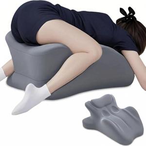 Ergonomic Prone Pillow for Stomach Lying, Multi-Angle Face Down Pillow for Reading in Bed & Phone Use, Breathable Comfortable Support Cushion for Relaxing, Lumbar Back Support for Sleeping