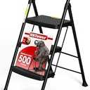 HBtower Step Ladder Sturdy, Heavy Duty Step Stool for Adults