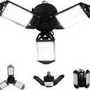 LED Garage Light, 80W 8000 Lumen Ceiling Lights with 3 Adjustable Panels, 6500K Daylight Light Bulb Fixture LED Lights for Garage, Workshop