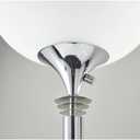 Adesso 5120-22 Metropolis 300W Torchiere, Floor Lamp, Chrome Finish