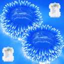 2 Pack Christmas String Lights Battery Operated with Timer, 66FT 200 LED Waterproof Twinkle Lights, 8 Modes Fairy Light for Indoor and Outdoor Bedroom Garland Tree Christmas Decorations (Blue)