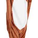 Flying Squirrel Onesie Kids Plush Animal Costume One Piece Pajamas Girls Teen Halloween Cosplay Sleepwear (8-9 Years)