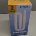 Pool Hoses for Above Ground Pools, 1.25 x 51 Inch Hose for Filter Pump, Compatible with Filter Pump 607, 637 (2 Hoses + 4 Metal Clamps)