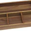 Lipper International Acacia Organizer Tray, 4-Compartments, 12" x 8" x 1 3/4"