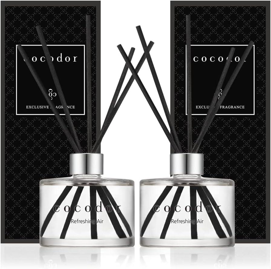 COCODOR Signature Reed Diffuser/Refreshing Air / 6.7oz(200ml) / 2 Pack/Reed Diffuser, Reed Diffuser Set, Oil Diffuser & Reed Diffuser Sticks, Home Decor & Office Decor, Fragrance and Gifts