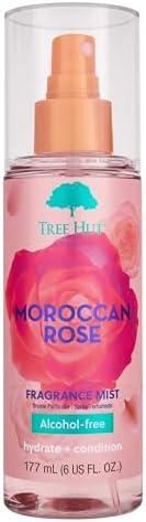 Tree Hut Moroccan Rose Fragrance Mist | Spritz On for a Refreshed Feel or Layer with Your Favorite Scents | Versatile Body Spray | 6 fl oz.