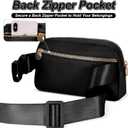 Graduation Gifts for Teens Kids Daughter Sister Her - Birthday Gifts for 3 4 5 6 7 8 9 10 11 12 13 Year Old Girls,Fanny Pack Crossbody Bag Belt Bag Cute Trendy Stuff | Black,Initial Q