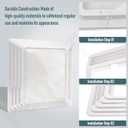 S97014094 Bathroom Fan Cover Grille and Lens for Br-oan Nu-tone 678, 679, 679FL, 679FLT, 680, 680FL, 680FLT, M680, HD50L, HD80L, 678C Exhaust Fan Models