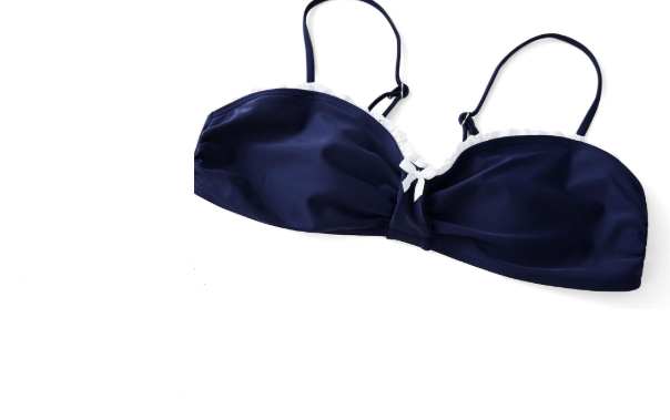 Bikini Sets for Women Cute Print Sleeveless Padded Bra Two Piece Bathing Suit Set Beach Swimwear
 ( Dark blue, Medium)