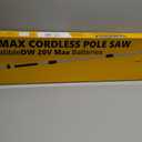 Updated Cordless Pole Saw, Compatible with Dewalt 20V Max Batteries, 8 Inch Low Kick-Back Bar and Chain, Extension Pole for Up to 15 FT Reach, Auto Lubrication System, Battery & Charger not included