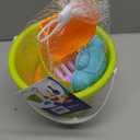 Beach Toys Set for Kids 3-10, Collapsible Sand Buckets with Beach Molds and Mesh Bag, Travel Toys for Toddlers Kids