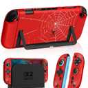 Dockable Case for Nintendo Switch 2 - Cute Cool Cartoon Design Soft TPU Grip Cover for Joy-Con Red Spdr PC for Switch 2 Protective Case 2025 for Boys Teens Girls
