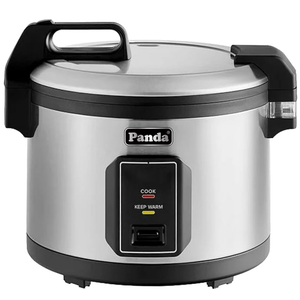 Panda Commercial Large Capacity Rice Cooker & Warmer - Extra Large 30 Cups Raw/60 Cups Cooked, 120V/1500W, ETL Listed