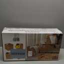 12x12in Storage Baskets Set of 4 Water Hyacinth Baskets,Foldable Handwoven Storage Cubes,Wicker Cube Baskets Laundry Organizer Totes for Home