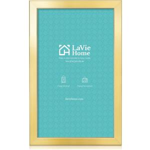 LaVie Home 14 x 22 Picture Frame, Large Poster Frame with High Definition Plexiglass, Horizontal or Vertical Wall Gallery Poster Frames Suitable for Photos, Artworks, Posters, Puzzle, Gold 1pc