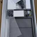 PUNCIA Mini Fridge Stand with Storage, Coffee Bar Cabinet with Power Outlet and Drawer  Beverage Refrigerator Table, Microwave Oven Stand with Rolling Basket for Home, Dorm, Apartment, Office (Multifunction, Black)