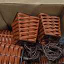 AVAMERY Outdoor-String-Lights-Waterproof, Boho Lantern String Lights for Patio, Garden, Porch, Balcony, Gazebo Decorative (PP Rattan)