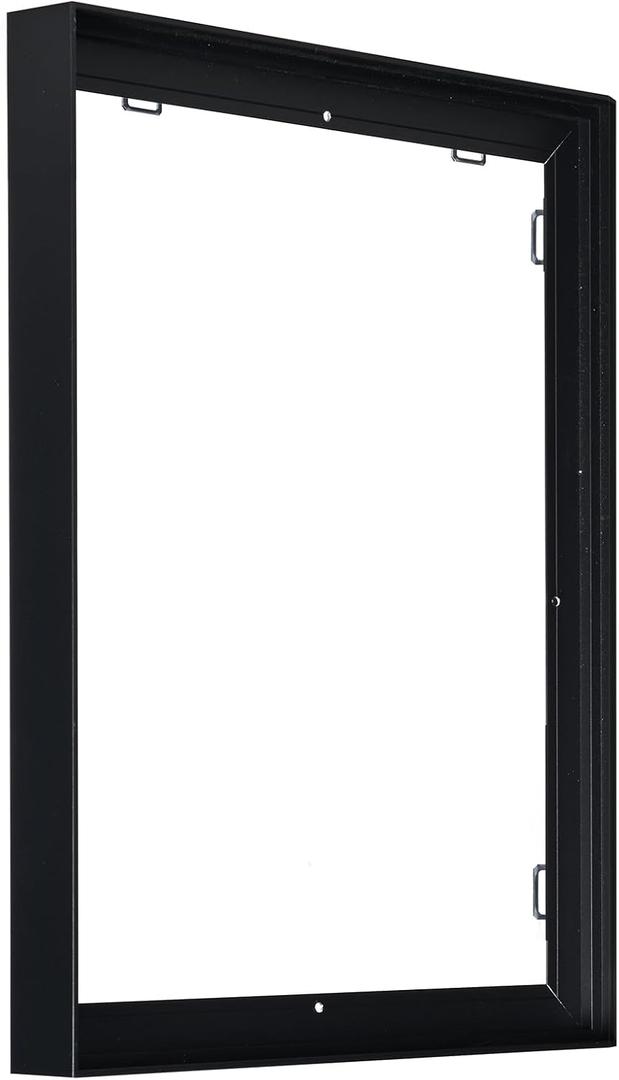 24x36 Assembled Canvas Frame for 0.6"-0.9" Deep Stretched Canvas, 0.75" Depth Floating Frame, Black(1PC, Aluminum)